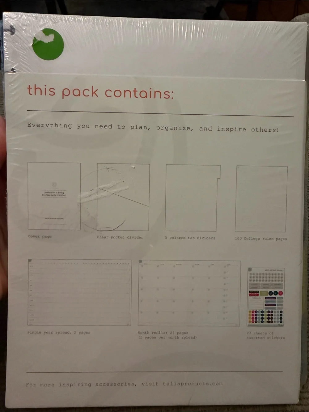 TALIA Plan Perfect Starter Kit -with Stickers